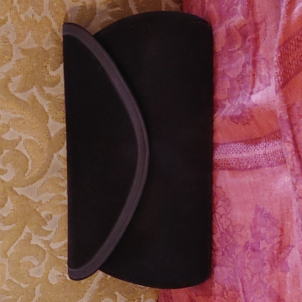 Vintage Paragon envelope clutch Brown faux suede